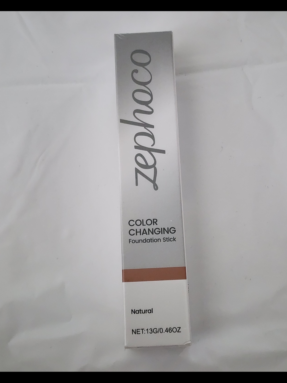 Zephocco Color Changing Foundation Stick - Natural - Silver/Beige. Sealed